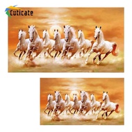 Cuticate Seven Horse Canvas Painting Animal Poster Crafts Housewarming Gift Painting Picture 7 Runni