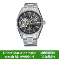 ORIENT STAR 東方之星 OPEN HEART系列 鏤空機械錶 鋼帶款 灰色 RE-AV0004N 平行進口