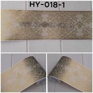 Wall border lis border sticker batik gold