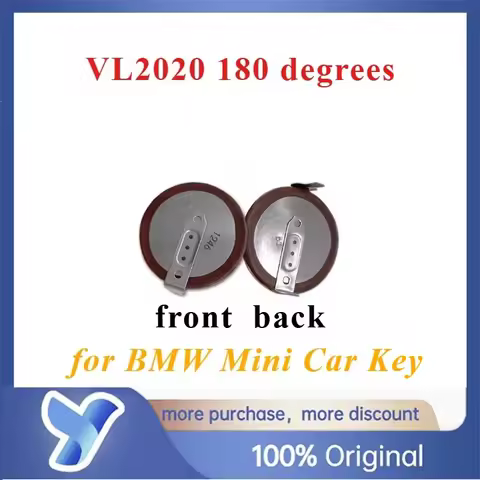1pc VL2020 2020 VL2020/HFN Capacitor with Legs 180 Degrees for BMW Mini Car Key