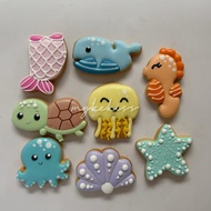 Sea Animal Cookies Fancy Cookies Cute Cookies Sugar Cookies