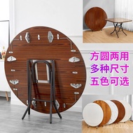 Folding Table Dining Table Household Foldable Simple round Table4People8Large round Table Small Apartment Square Dining Table
