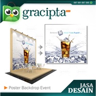 Jasa Desain Poster Backdrop Event untuk Pameran, Photobooth, Launching