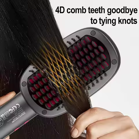 Electric Hot Comb Multifunctional Straight Hair Straightener Comb Negative Ion Anti-Scalding Styling