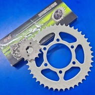 DEMAK DZM 200 - Chain 428H +Sprocket Gear Set [ FR + RR ]