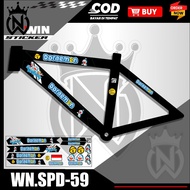 STRIPING STICKERS FOR BMX BIKES WITH DORAEMON MOTIF FREESTYLE CUSTOM BMX BIKE FREESTYLE