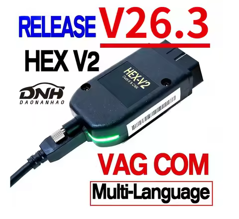 2026 Newest V26.3 VCDSVAGCOM Scanner Tools Scanne Diagnostic HEX Atmega162 V2 OBD Tools FOR VW AUDI 