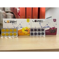 Lozex Throat And Cough Lozenges Strips Honey Lemon / Blackcurrant 8‘s