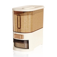 6 kg 2 in 1 Rice Storage Container Rice Dispenser Storage Container with Time Tracker Food Grade PP 