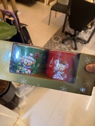 香港迪士尼聖誕Duffy與ShellieMay馬克杯