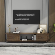TV Console Cabinet Media &amp; TV StorageSolid Wood Small Apart Good Sale For SG ment Living Room Combined Tea Table Household Minimalist Modern Economy All Solid Wood Combination High-Profile D Deliver