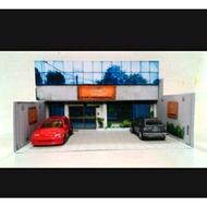 Papercraft scale diorama post diecast Diorama64