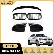 BMW F16 X6 Bodykit Spoiler Side Mirror Cover M Sport Front Grille Fit For xDrive30d / xDrive40d
