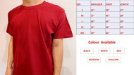 Plain t-shirt Cotton Round Neck Best Selling Unisex Men Women Cotton Soft Basic Round Neck Plain T-Shirt Baju Kosong