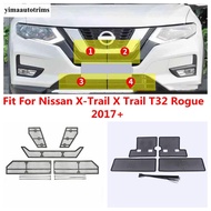 Front Grille Insert Net Insect Screening Mesh Cover Trim Protect Kit Accessories For Nissan X-Trail 