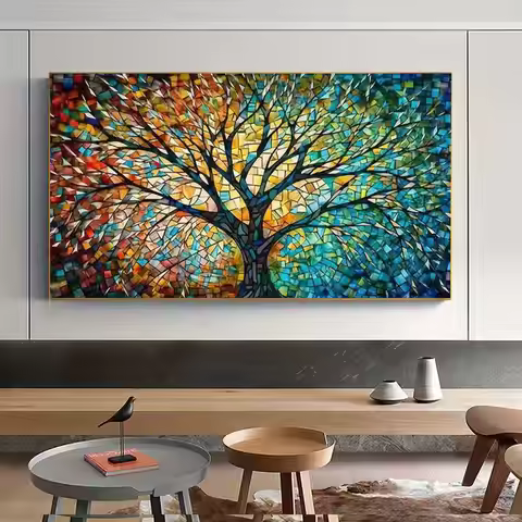 HUACAN Novelties Diamond Mosaic Tree Landscape Diamond Painting Big Size Embroidery Scenery Home Dec