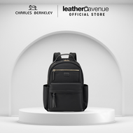 Charles Berkeley TAYLOR Lightweight Water-Resistant Nylon Backpack fits up to 12" Laptop iPad Tablet