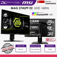 MSI MAG 274UPF E2 27-inch UHD 160Hz Rapid IPS Gaming Monitor - 400 Nits, HDR400, Type-C PD 15W