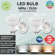 LED Bulb MR16 / GU10 7W White Casing Eyeball Spotlight Bulb Track Light | DL 6500K CW 4000K WW 3000K