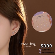 Miss.Ing · S999 Sterling Silver Dessert Ear Studs Earrings · Hypoallergenic Solid Silver Earring EDB