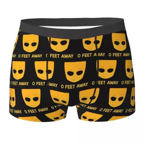 Boxer Underpants Shorts Grindr Zero O Feet Away Panties Male Breathable Underwear for Homme Man Boyf