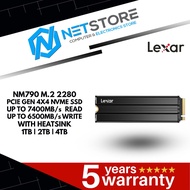 LEXAR NM790 M.2 2280 PCIE GEN 4X4 NVME SSD UP TO 7400MB/s  READ UP TO 6500MB/s WRITE WITH HEATSINK -