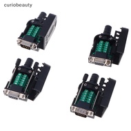 [CURUI] DB9 Connector Male Female 9 Pin Plug Wire Sleeve RS232 RS485 Breakout Terminals {curiobeauty