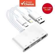 51 USB OTG & SD,iPhone iPad USB CUSB,SD Micro SD SDHC SDXC MMC  Pembaca Kad Memori 5-dalam-1 OTG USB