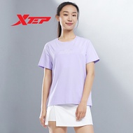 Xtep Womem's Short Sleeve New Casual Breathable Sports Short Sleeve 977228010196