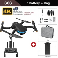 New S6S Mini GPS Drone 4K Professional Dual HD EIS Camera Lig โดรนส่งของไร้สายแบบพกพาพร้อมกล้อง HD 2