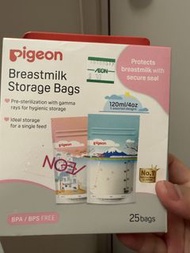 Pigeon 儲奶袋 120ml 25個裝