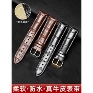 [Watch Strap Accessories] Watch Strap Genuine Leather Waterproof Cowhide Pin Buckle Suitable for Men Women Casio Tissot Meidu Langqin Uranus dw Strap