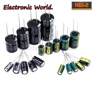 5 Pcs/Set In-line Aluminum Electrolytic Capacitor 10V/16V/25V/35V/50V/63V 4700UF 6800UF 1,000UF