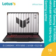 Asus TUF Gaming F16 FX608J-HRV054W WUXGA 165Hz Grey Gaming Laptop (i5-13450HX16GB512GB16"W11)