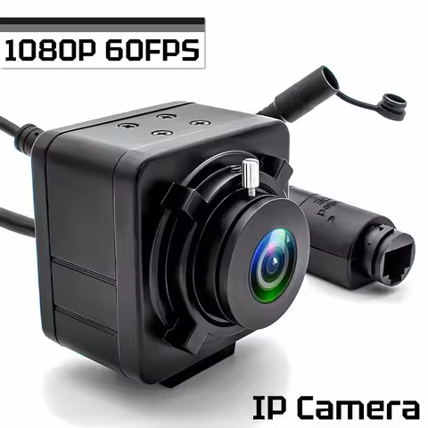 WGWK 1080P 60fps IP Camera With 1.8mm 153 Degree Wide Angle Fisheye Lens 5-50mm Varifocal CS Lens On