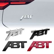 3D Metal Car Front Grill Emblem ABT Logo Badge Sticker Fender Rear Trunk Body Decal Accessories For 