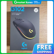 Logitech G ไฟมเกมส์เม้าส์มีสาย รุ่นที่ 2 (G102 LIGHTSYNC/ของแท้) สีดำ ดิจิตอลช็อป