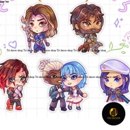 ACRYLIC KEYCHAIN // Pitfighter Vi Commander Caitlyn Viktor Jayce Powder Ekko Timebomb LoL League of 