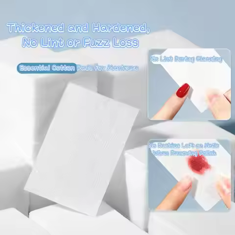 450pcs Lint-Free Nail Polish Remover Wipes Cotton Wipes Manicure Cleaner UV Gel Nail Polish Removal 