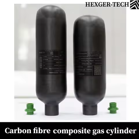 HEXGER-TECH 4500PSI 300Bar 30MPA 0.6L 0.62L Carbon Fiber Cylinder HPA Tank Diving Scuba Bottle M18*1