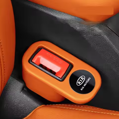 TPE Car Seat Belt Socket Protector Cover for Kia Ceed Forte K9 Optoma Picanto Rio Sorento Soul Sport