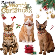 QUENNA Christmas Cat Bell Collar Multicolor Lucky Charm Vibrant Color Cat Jewelry Party Costume Kitt