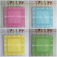 (100 LBR) 8x8 Inch Square Paper Doilies - 20x20cm Color Lace Liner Paper/