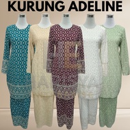 Kurung (ADELINE) - Baju Kurung Wanita dengan Corak Elegan dan Warna Menarik