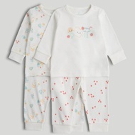 Mothercare Baby Unisex Breakfast Friends 2 Pack Pyjamas