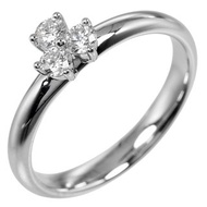 【日本直送】蒂芙尼 Aria 戒指 8號 指環 Pt950 鉑金 鑽石 約 3.7g TIFFANY&Co.【二手】A 級