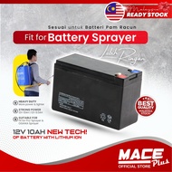 12V 8.0Ah / 10Ah Battery For Sprayer Pump Knapsack Rechargeable Battery Heavy Duty pam racun bateri 