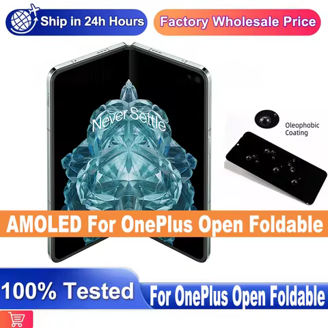Original AMOLED Screen For OnePlus Open Foldable Main screen 7.82" LCD Touch Screen Digitizer Assemb