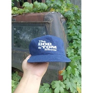 Vintage Bob &amp; Tom Radio Show Hat SnapBack Cap Embroidered Made In USA