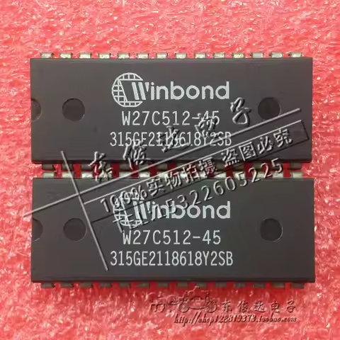 2PCS/Lot W27C512-45 W27C512-70 W27E512-12 W27E512-70 W27C512-45Z DIP